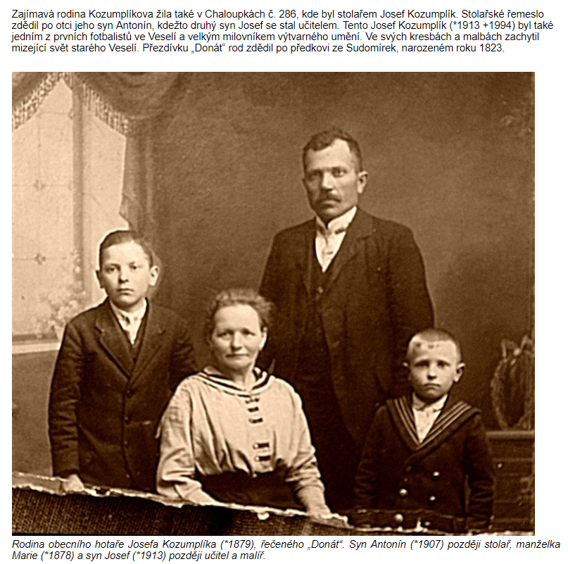 rodina Josefa Kozumplíka